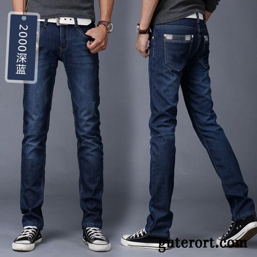 Graue Jeans Herren, Jeans Kontrastmode Herren Hellrosa