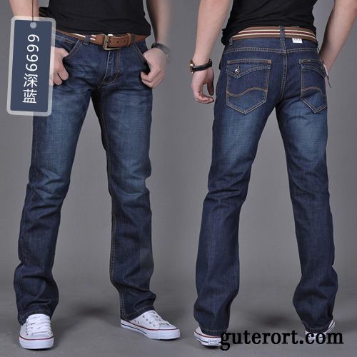 Graue Jeans Herren, Jeans Kontrastmode Herren Hellrosa