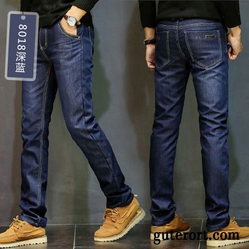 Graue Jeans Herren, Jeans Kontrastmode Herren Hellrosa