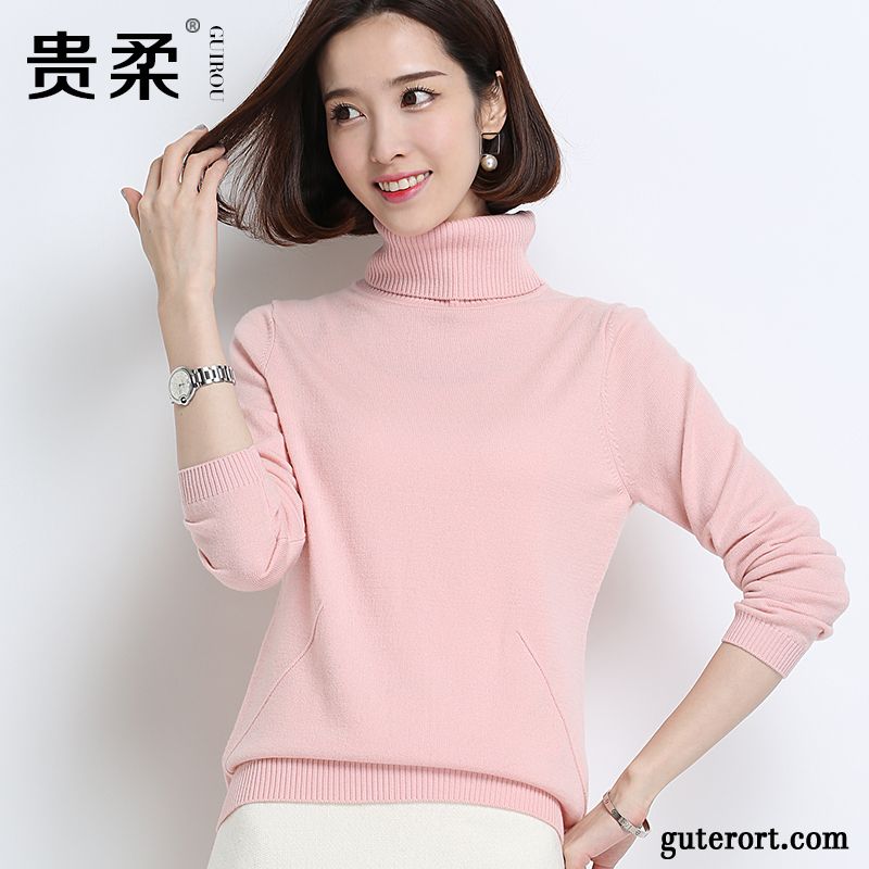 Grauer Kapuzenpulli Damen Rosa, Strickpullover Kurz