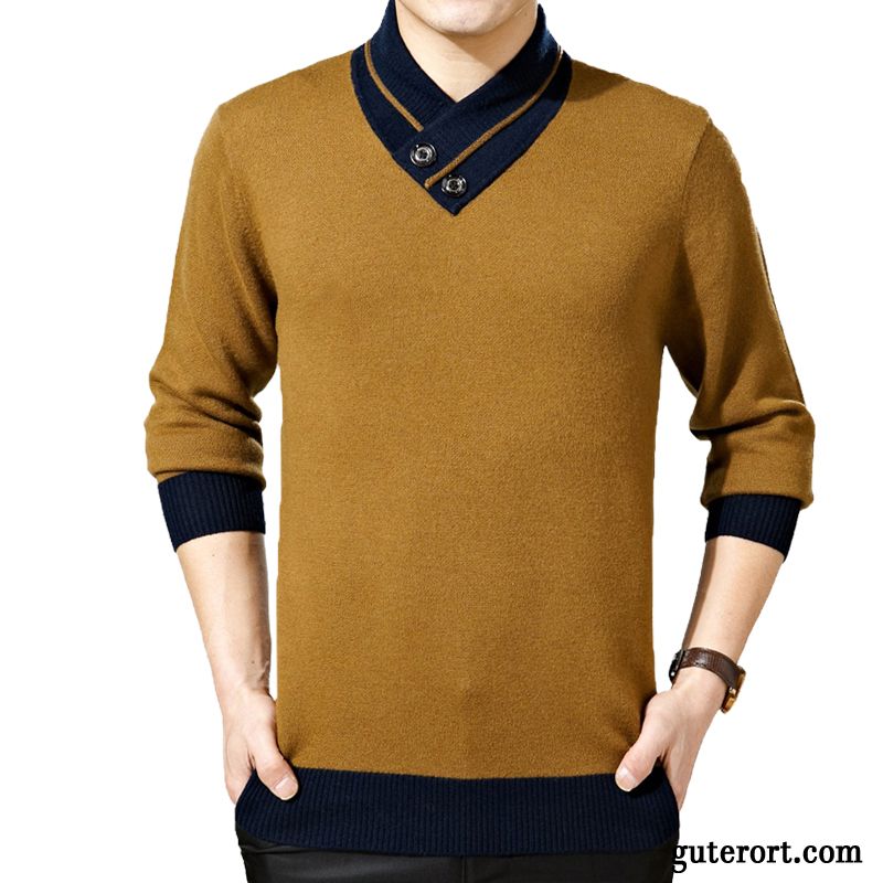 Grauer Strickpullover Herren Silber, Sweatshirt Pullover Herren Günstig