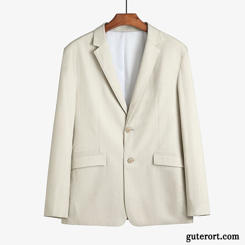 Gute Günstige Anzüge Scharlachrot, Beige Blazer Herren Verkaufen