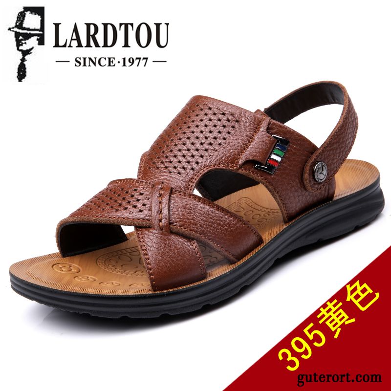 Günstige Herren Sandalen, Sandalen Keilabsatz Olivgrün