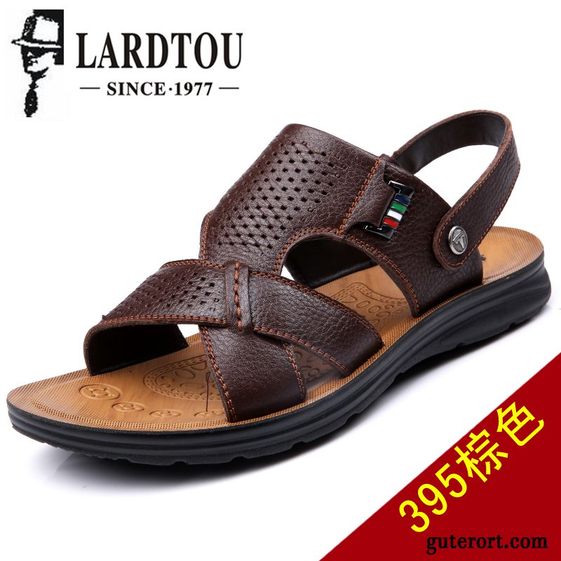 Günstige Herren Sandalen, Sandalen Keilabsatz Olivgrün