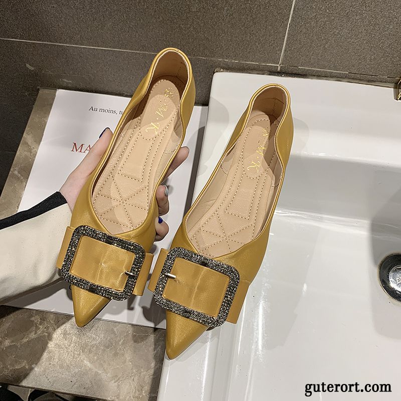 Halbschuhe Damen Spitze Schnürschuhe Allgleiches Weiche Sohle Flache Schuhe Neue Beige Rot