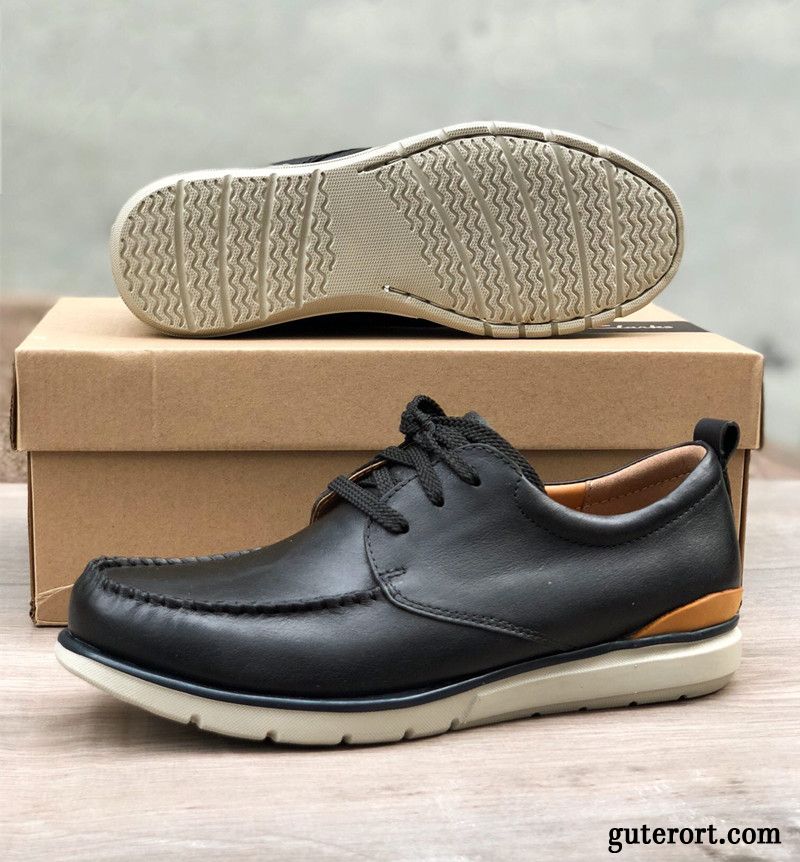 Halbschuhe Herren Casual Ultra Geschäft Lederschue Braun