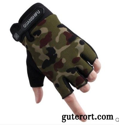 Handschuhe Herren Dünne Outdoor Sommer Herbst Reiten Mountainbike Army Grün Weiß