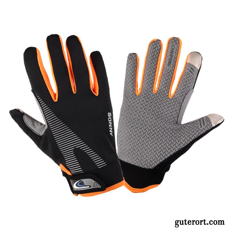 Handschuhe Herren Outdoor Rutschfest Wander Sport Fitness Spazieren Grün Schwarz