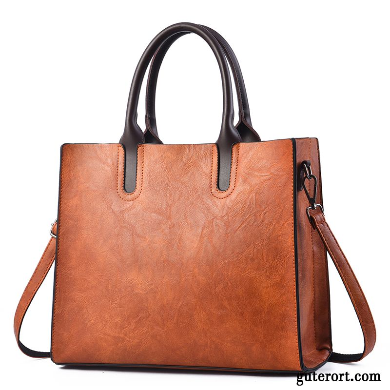 Handtaschen Damen All Match Große Tasche Einfach Mode 2019 Geschenk Grau