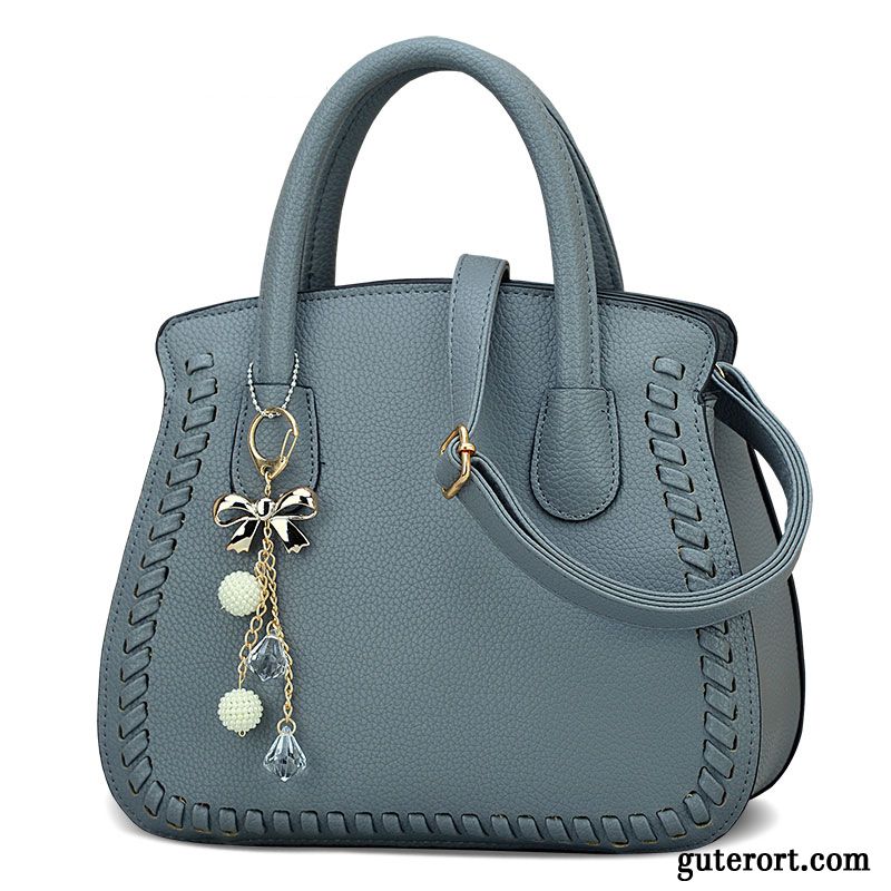 Handtaschen Damen Freizeit Neu All Match Trend 2019 Einfach Blau