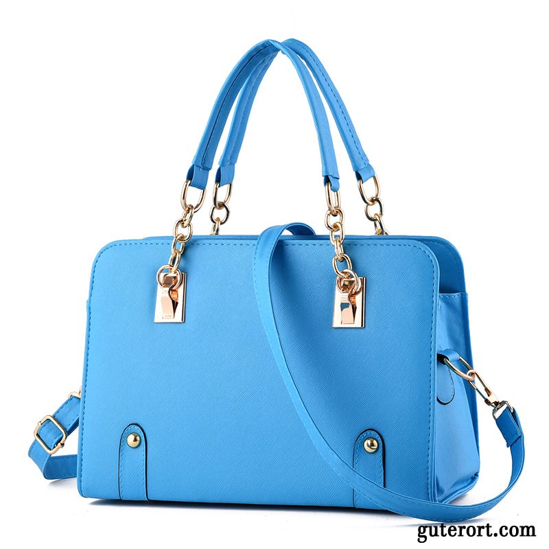 Handtaschen Damen Große Tasche Trend Umhängetasche Sommer Neu Blau