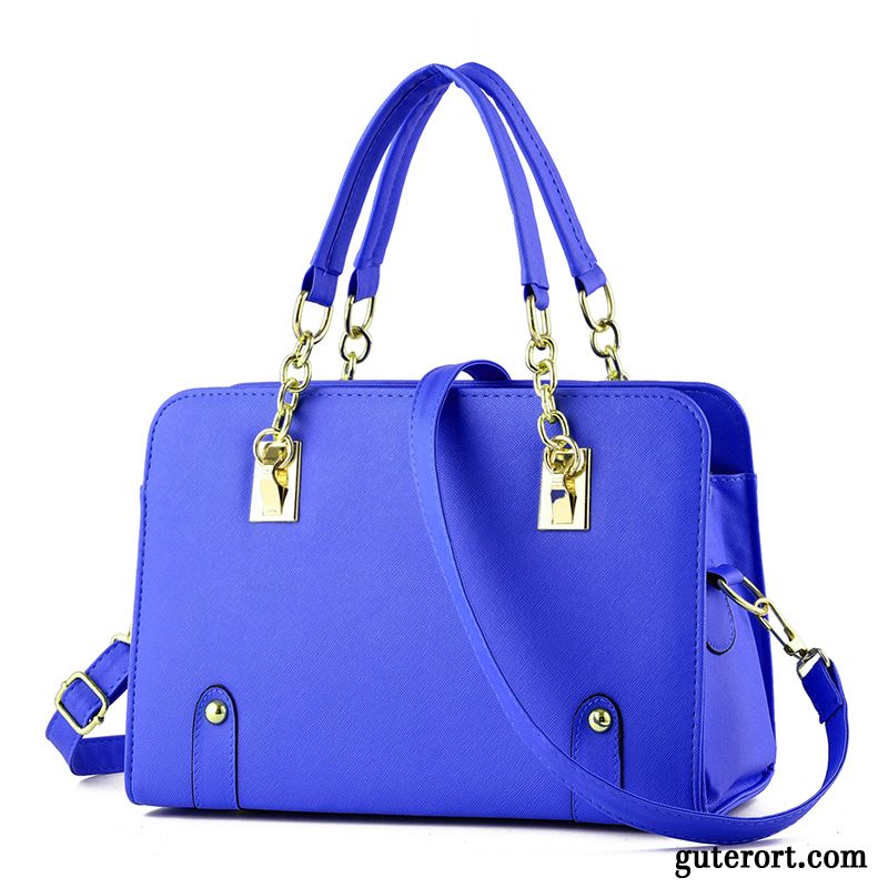 Handtaschen Damen Große Tasche Trend Umhängetasche Sommer Neu Blau
