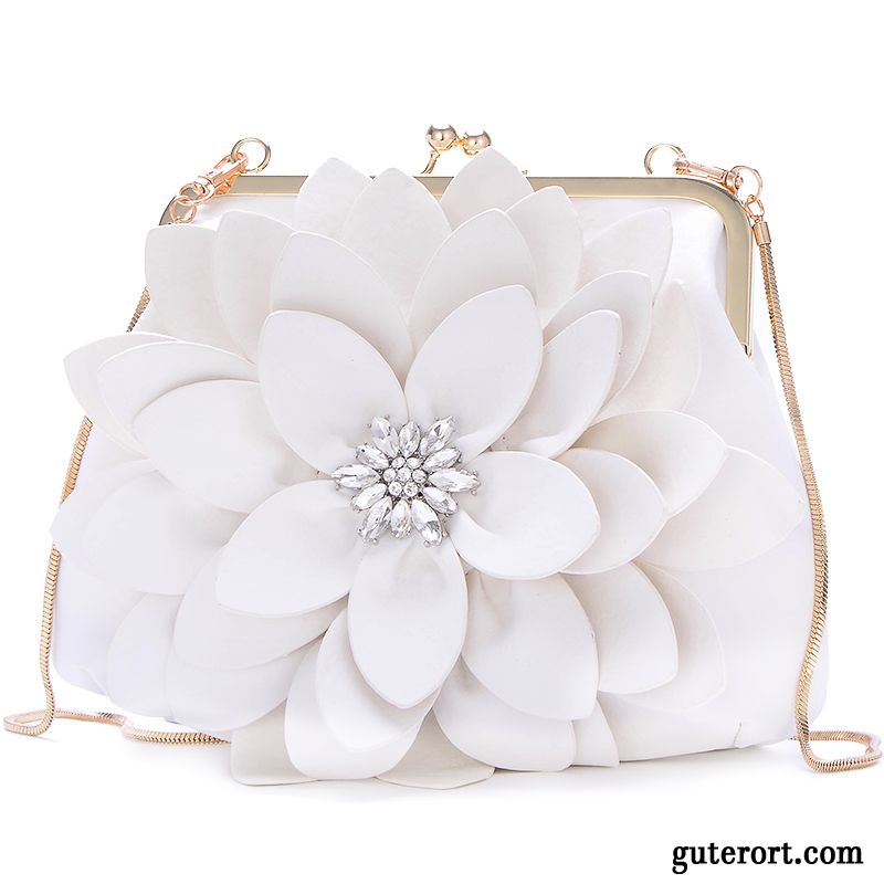 Handtaschen Damen Shell Strasssteinen Clutch Kette Große Kapazität 2019 Grün