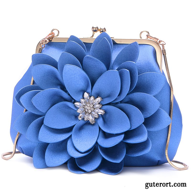 Handtaschen Damen Shell Strasssteinen Clutch Kette Große Kapazität 2019 Grün