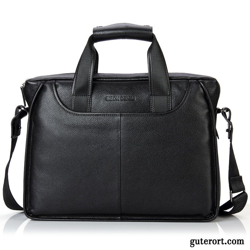 Handtaschen Herren Aktentasche Freizeit Business Umhängetasche Rucksack Boutique Schwarz