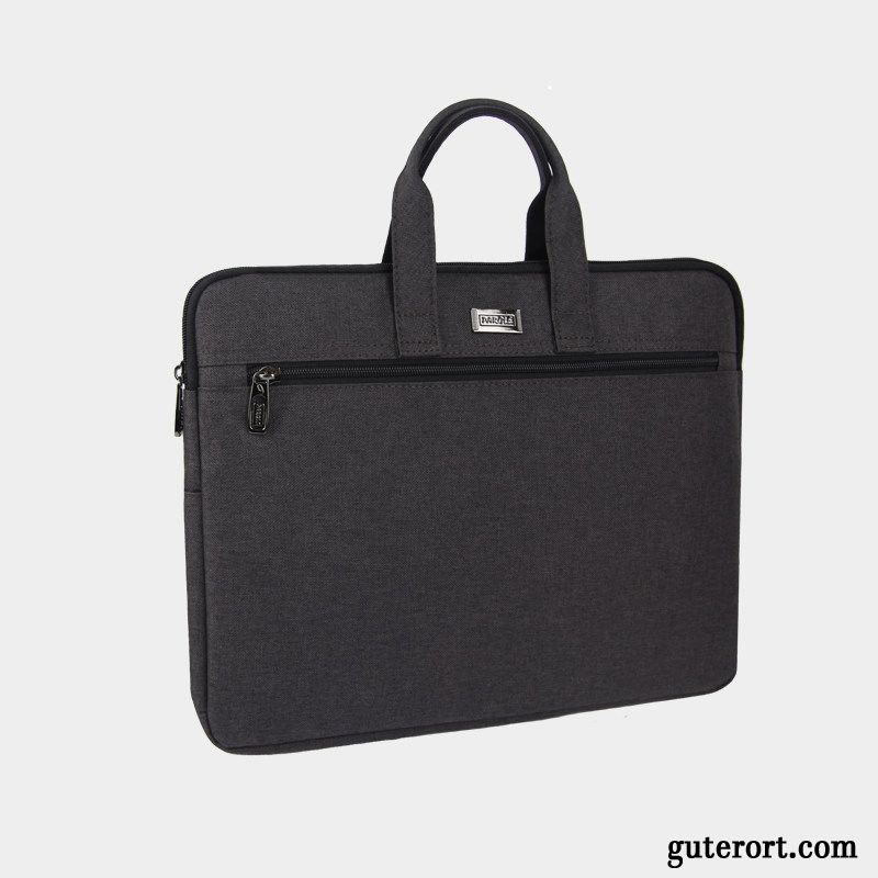 Handtaschen Herren Business Aktentasche Reißverschluss Damen Schwarz