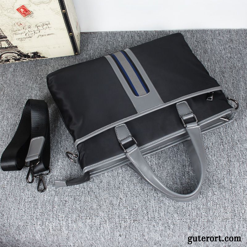 Handtaschen Herren Umhängetasche Stoff Aktentasche Freizeit Oxford Tuch Business Dunkelblau