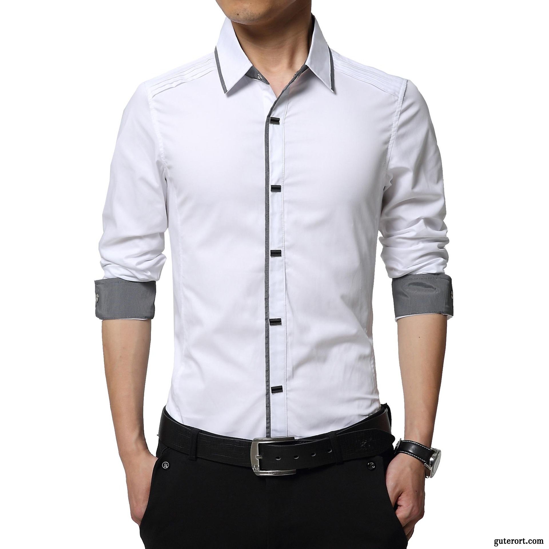 Hemd Hoher Kragen Braun, Weiße Hemden Günstig Kaufen Verkaufen