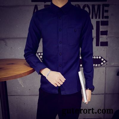 Herren Hemden Slim Fit Business Rotblond, Holzfällerhemd Herren Günstig