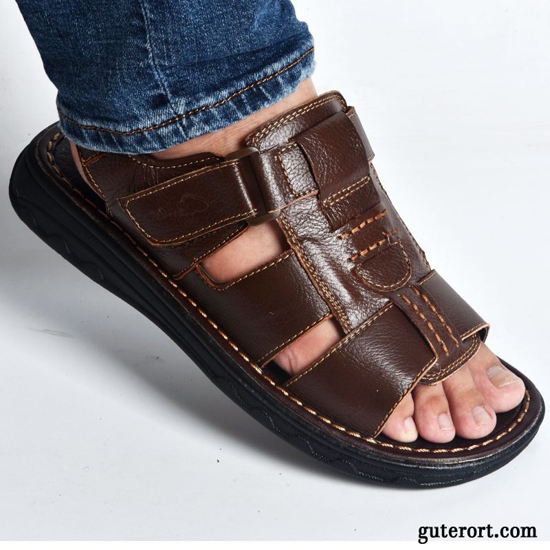 Herren Mode Schuhe Billig, Stylische Herren Sandalen Gestreift