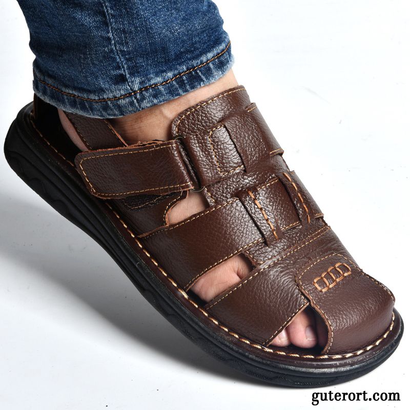 Herren Mode Schuhe Billig, Stylische Herren Sandalen Gestreift