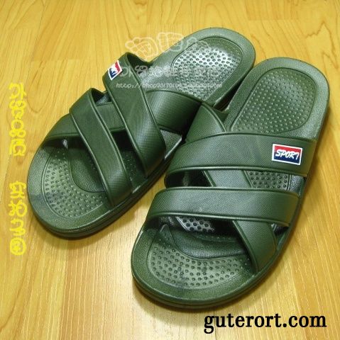 Herren Plüsch Hausschuhe Meeresgrün, Kork Sandalen Herren