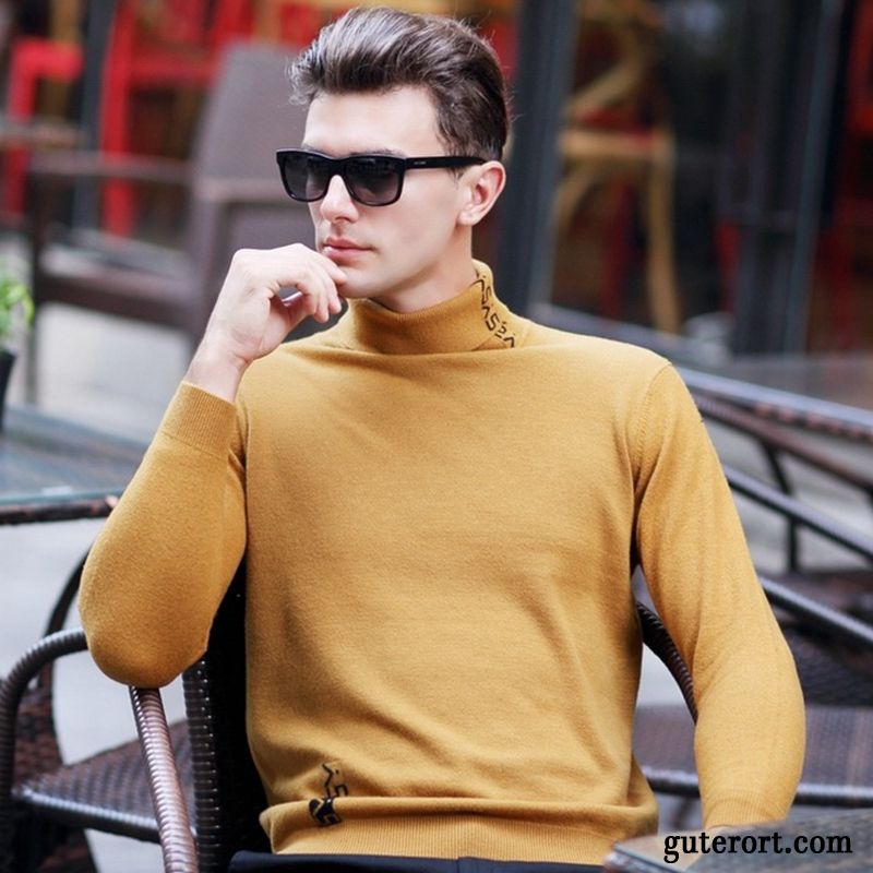 Herren Rollkragenpullover Weiß Verkaufen, Herren Pullover Ohne Bündchen Orangerot