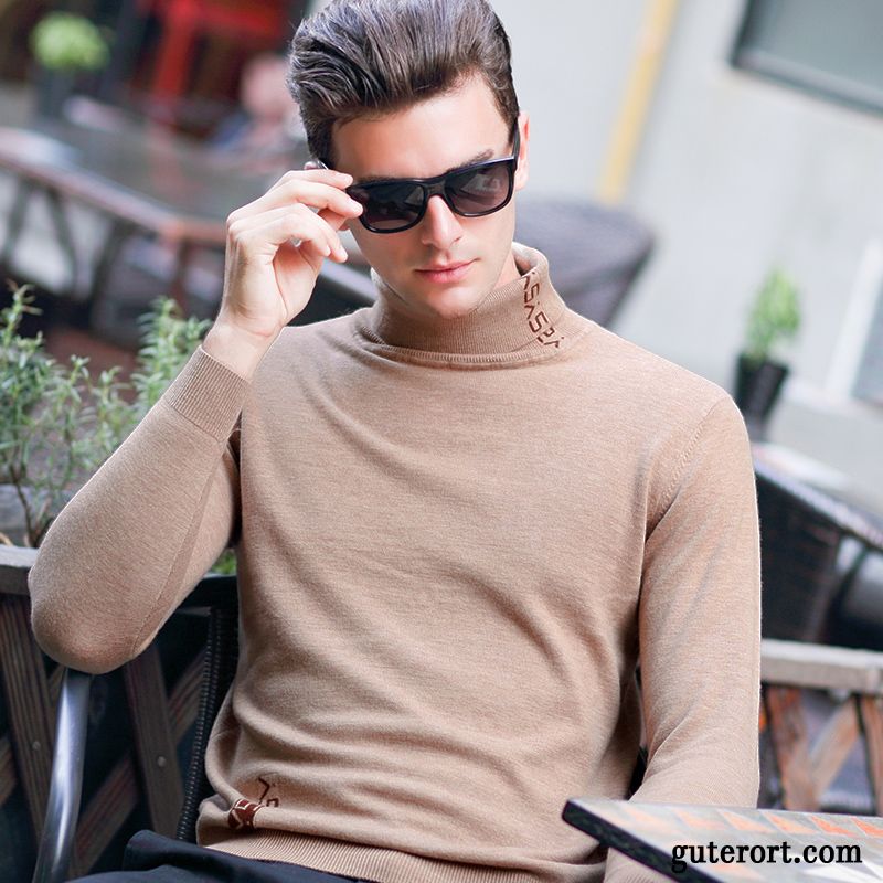 Herren Rollkragenpullover Weiß Verkaufen, Herren Pullover Ohne Bündchen Orangerot