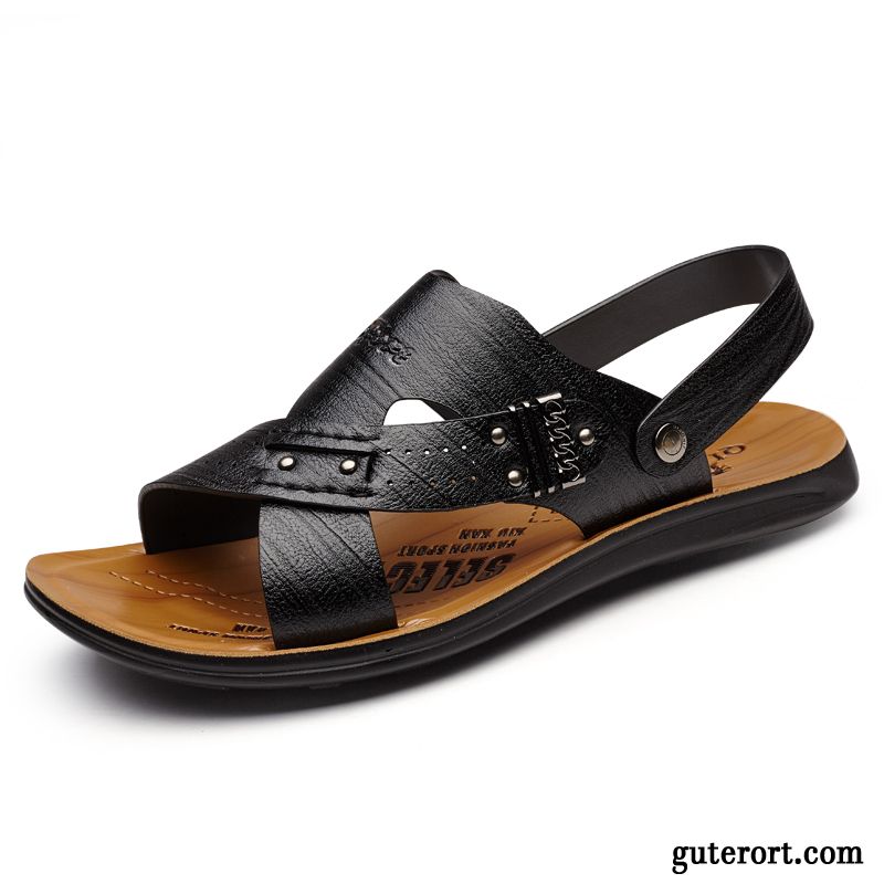 Herren Sandalen Günstig Kaufen, Schuhe Blau Herren Orange