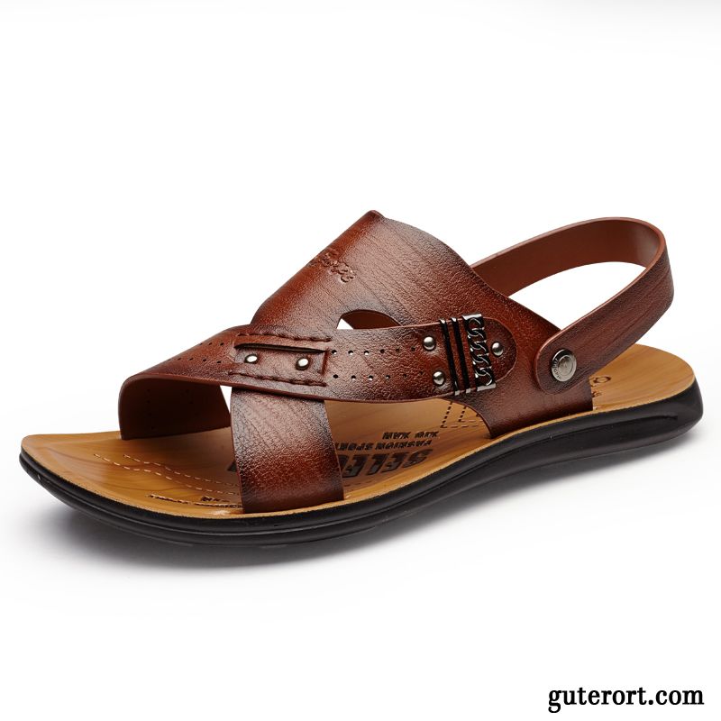 Herren Sandalen Günstig Kaufen, Schuhe Blau Herren Orange