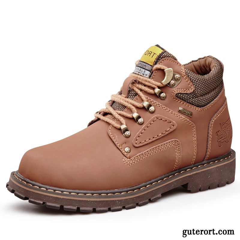 Herren Stiefeletten Braun Hellrosa, Schuhe Online Kaufen