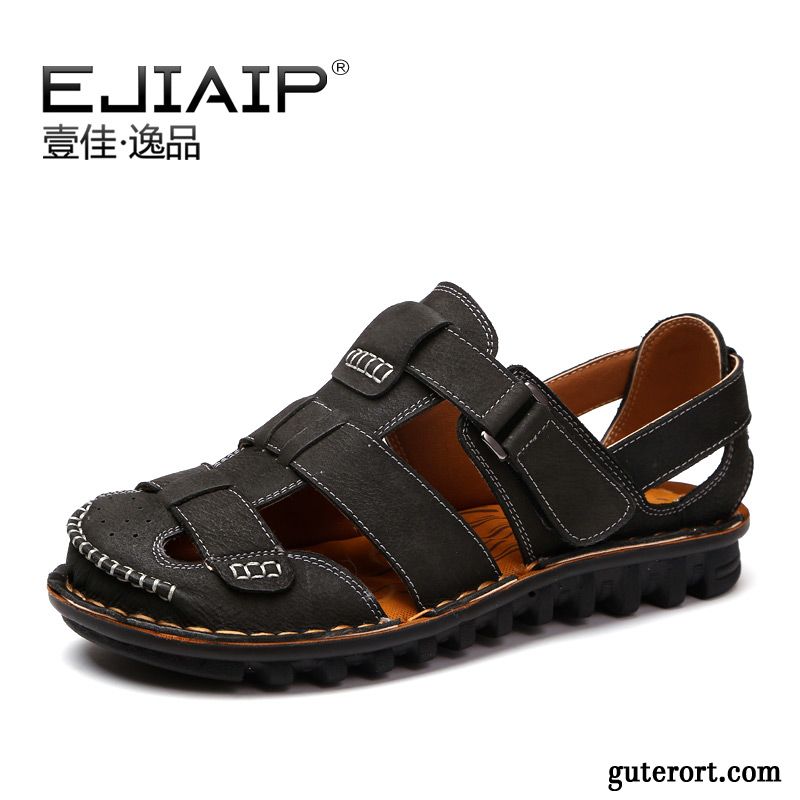 Herrenschuhe Sommer Orangenfarbig, Trekkingsandalen Herren Wasserfest Billig