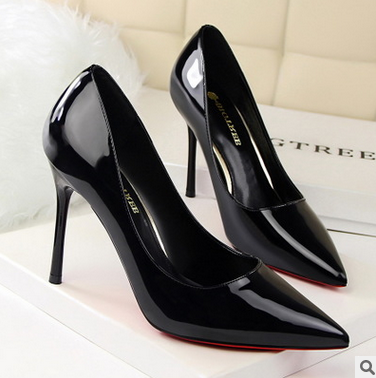 High Heels Pumps Verkaufen, Schwarz Rote Pumps Silber