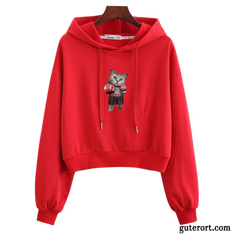 Hoodie Damen Europa Hoodies Feder Neu Lose Überzieher Purpur Lila