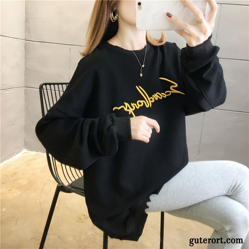 Hoodie Damen Herbst Mantel Dünn Allgleiches Hoodies Große Größe Blau