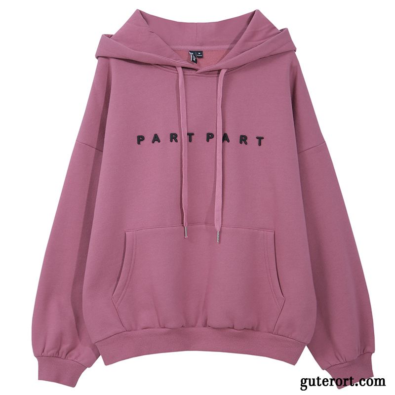 Hoodie Damen Lange Ärmel Mit Kapuze Europa Neu Herbst Schüler Gelb