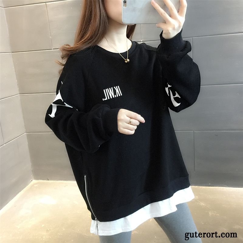 Hoodie Damen Spleißen Überzieher Mantel Entwurf Feder Hoodies Gelb