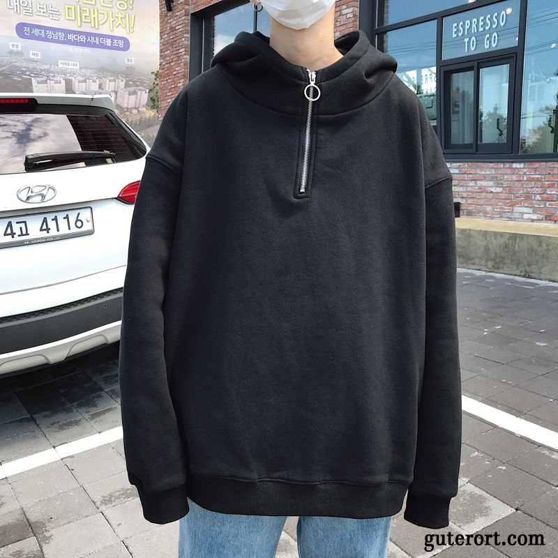 Hoodie Herren Europa Reißverschluss Paar Hoodies Trend Lose Rot