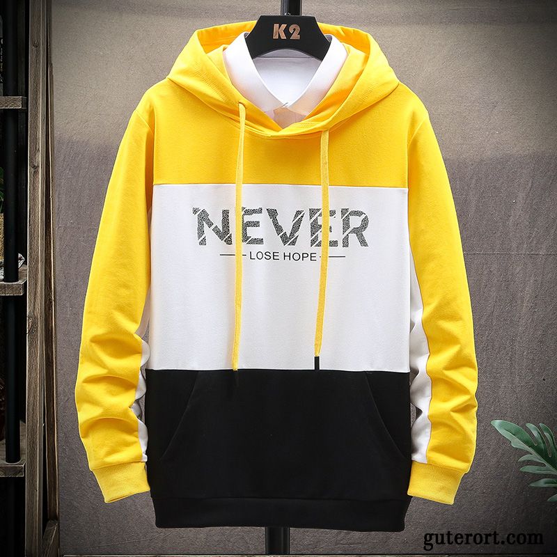 Hoodie Herren Feder Überzieher Hoodies Schüler Neu Herbst Blau