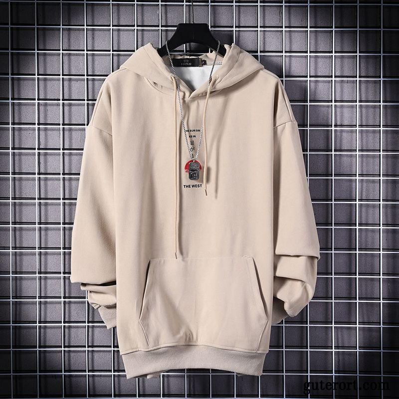 Hoodie Herren Hoodies Lange Ärmel Europa Sport Trend Lose Gelb