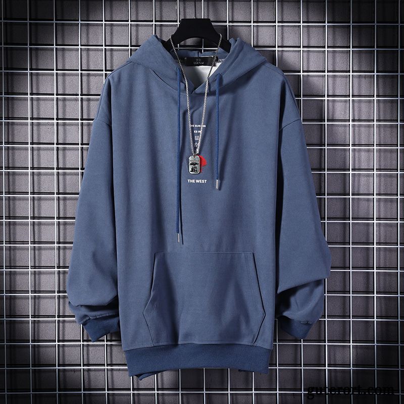 Hoodie Herren Hoodies Lange Ärmel Europa Sport Trend Lose Gelb