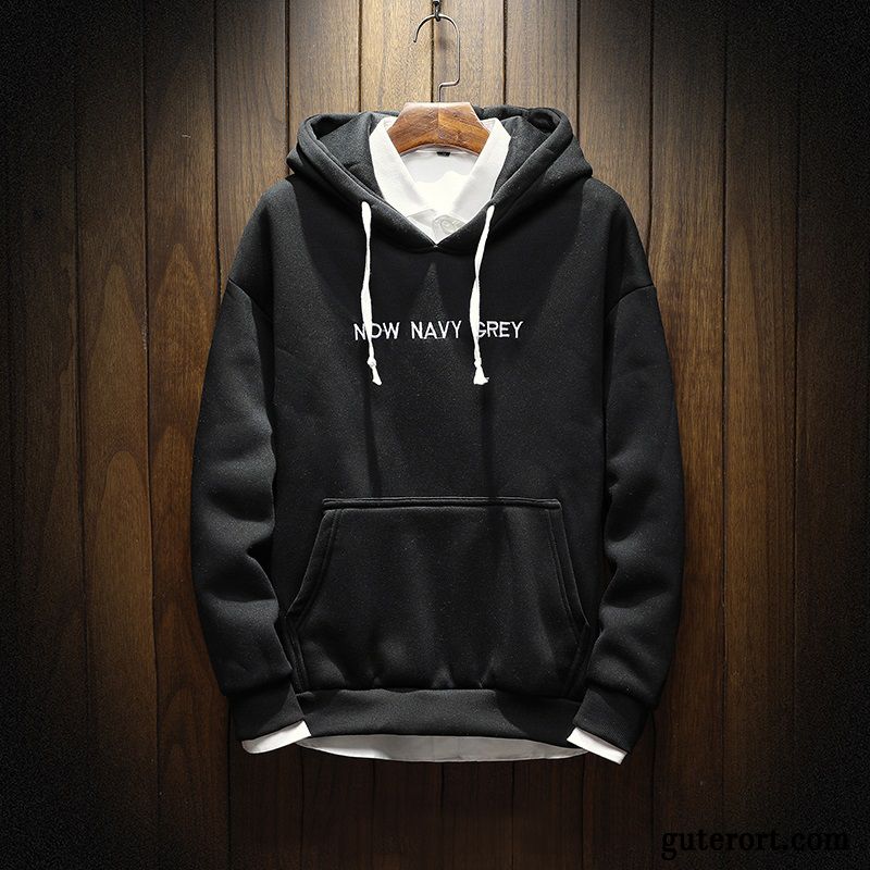 Hoodie Herren Lange Ärmel Herbst Mantel Europa Hoodies Feder Weiß