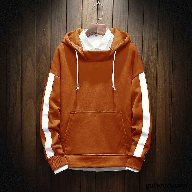 Hoodie Herren Lange Ärmel Herbst Mantel Europa Hoodies Feder Weiß