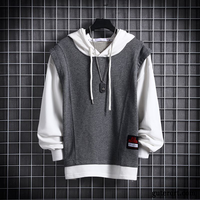 Hoodie Herren Trend Mit Kapuze Neu Herbst Überzieher Sport Gelb