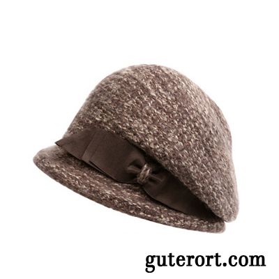 Hüte / Caps Damen Alter Warm Halten Wolle Winter Mittel Fischerhut Purpur Lila