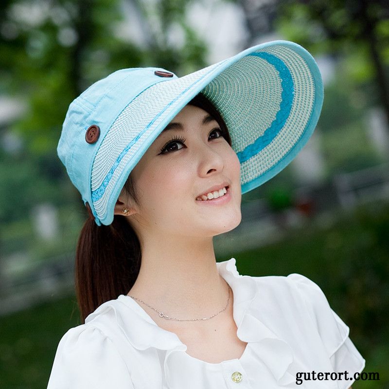 Hüte / Caps Damen Sommer Doppelnutzen Sonnenschutz Sonnenhüte Trend Khaki Sandfarben Purpur Lila