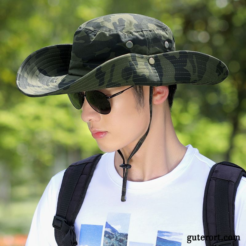 Hüte / Caps Herren Fahrrad Fahren Sonnenhüte Outdoor Groß Wander Reisen Army Grün Camouflage