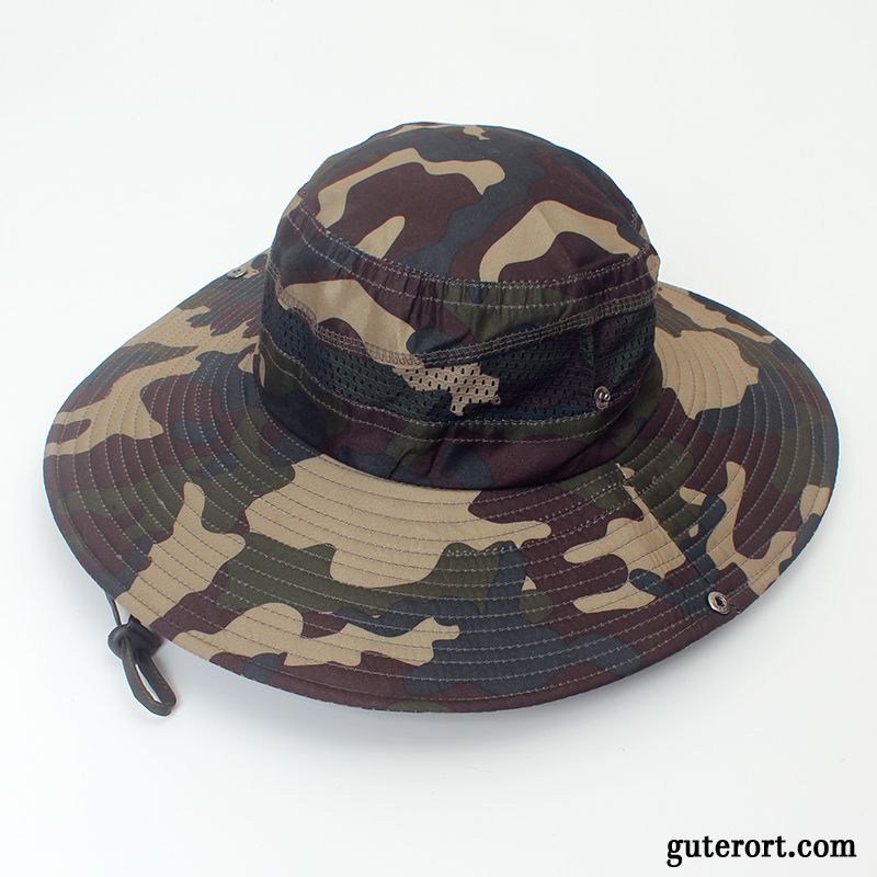 Hüte / Caps Herren Fahrrad Fahren Sonnenhüte Outdoor Groß Wander Reisen Army Grün Camouflage