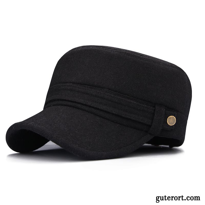 Hüte / Caps Herren Mittel Alter Warm Halten Trend Jugend Baseballmütze Grau