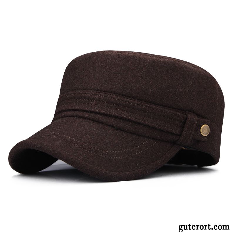 Hüte / Caps Herren Mittel Alter Warm Halten Trend Jugend Baseballmütze Grau